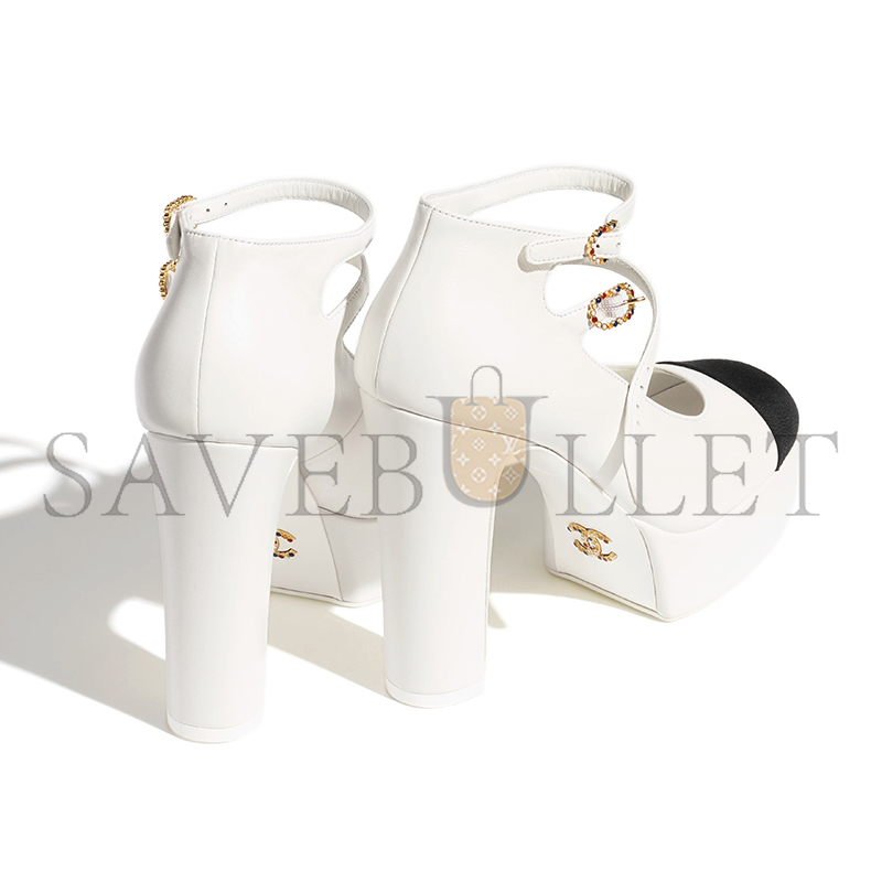 Ch*el mary janes lambskin & grosgrain g46433